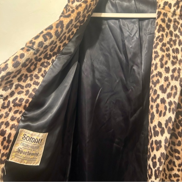 Vintage leopard print faux fur coat - Picture 4 of 6
